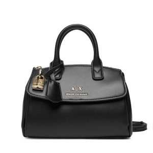 Torebka Armani Exchange. Czarne torebki klasyczne Armani Exchange, bez wzorów, bez dodatków. Za 619,99 zł.