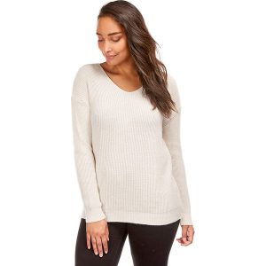 Sweter w kolorze beżowym. Brązowe swetry oversize marki Cashmere Curve, z kaszmiru. W wyprzedaży za 108,95 zł.