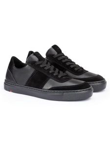 LLOYD Skórzane sneakersy w kolorze czarno-antracytowym rozmiar: 37. Czarne trampki LLOYD, bez wzorów, z materiału, bez zapięcia. Za 346,99 zł.