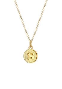 Elli Płytka damska Inicjał Litera S Minimal w srebrze próby 925 Sterling Silver Naszyjniki 1 ct Damski. Szare zawieszki Elli, srebrne. Za 168,99 zł.