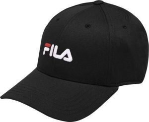 Czapka z logo liniowym - pasek z tyłu Fila Brasov 6 Panel. Białe czapki Fila, bez wzorów, z bawełny. Za 72,99 zł.