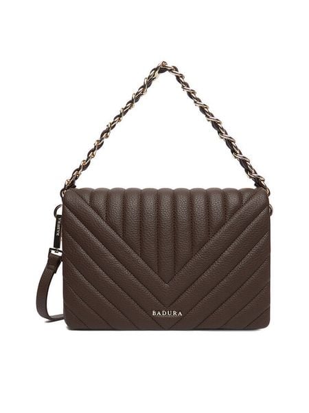Badura Torebka C-ADALE-XCH003 Brązowy. Brązowe torebki klasyczne Badura, bez wzorów, z materiału, bez dodatków. Za 179,99 zł.