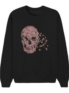 WOOOP Bluza "Beautiful Death" w kolorze czarnym rozmiar: L. Czarne bluzy Wooop, l, bez wzorów, bez kaptura. Za 108,99 zł.