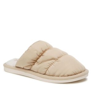 Kapcie Home & Relax. Brązowe kapcie Home & Relax, bez wzorów. Za 41,99 zł.