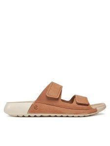 ECCO Klapki Cozmo W 20682302291 Brązowy. Brązowe klapki ecco, bez wzorów, z nubiku, bez obcasa. Za 369,99 zł.