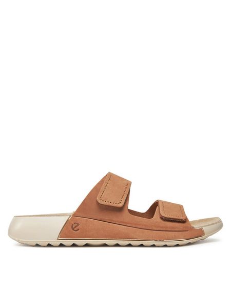 ECCO Klapki Cozmo W 20682302291 Brązowy. Brązowe klapki ecco, bez wzorów, z nubiku, bez obcasa. Za 499,99 zł.