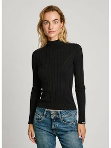 Pepe Jeans Koszulka w kolorze czarnym rozmiar: XL. Czarne bluzki Pepe Jeans, xl, bez wzorów, z jeansu, bez kołnierzyka, bez ramiączek. Za 153,71 zł.
