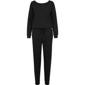 Zestaw damski Urban Classic long leeve terry. Czarne kombinezony Urban Classics, m, bez wzorów, eleganckie, bez kołnierzyka, bez ramiączek, długie. Za 254,50 zł.