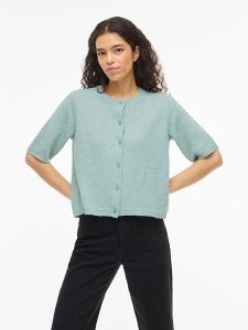 Vila Kardigan "Viliga" w kolorze zielonym rozmiar: XS. Zielone kardigany Vila, z materiału. Za 52,92 zł.