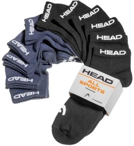 Skarpety Head Elements Sneaker 11 par - mix czarno-granatowy 43-46. Niebieskie skarpetki Head, bez wzorów, z bawełny. Za 167,99 zł.
