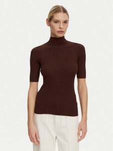 Kontatto Sweter 3M0530C Brązowy Regular Fit. Brązowe swetry klasyczne Kontatto, m, z wiskozy, bez kołnierzyka. Za 179,99 zł.