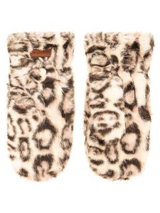 Zwillingsherz Rękawiczki "Fury Leo" w kolorze kremowo-brązowym rozmiar: onesize. Brązowe rękawiczki Zwillingsherz, bez wzorów, z polaru. Za 78,84 zł.