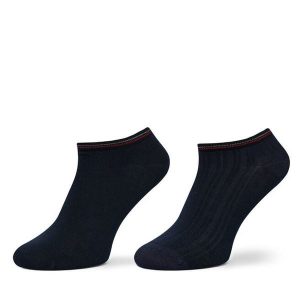 Skarpety krótkie Tommy Hilfiger. Niebieskie skarpetki TOMMY HILFIGER, bez wzorów. Za 49,99 zł.
