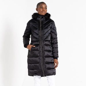 Kurtka turystyczna damska Suppression. Czarne kurtki Dare 2b, bez wzorów, z puchu, bez kaptura. Za 519,99 zł.