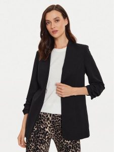 ONLY Marynarka Poptrash 15324620 Czarny Loose Fit. Czarne marynarki i żakiety ONLY, s, bez wzorów, z wiskozy. Za 129,99 zł.