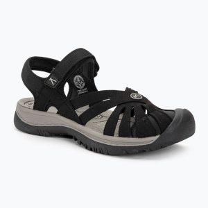 Sandały trekkingowe damskie KEEN Rose. Czarne buty trekkingowe Keen, bez zapięcia. W wyprzedaży za 339,00 zł.