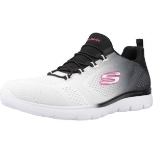 Buty do chodzenia damskie Skechers Summitsbright Charmer. Białe buty sportowe Skechers, bez wzorów, z materiału, bez zapięcia, trekkingowe. Za 263,00 zł.