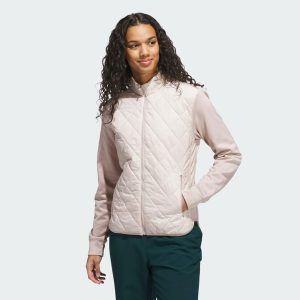 Pikowana kurtka z suwakiem na całej długości Ultimate365. Brązowe kurtki ADIDAS, xl, bez wzorów, bez kaptura. Za 529,00 zł.