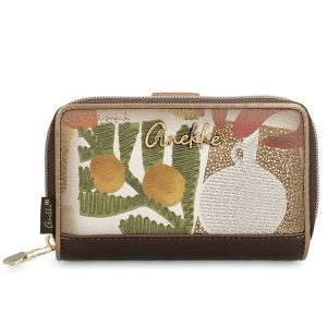 Brązowy Damski Portfel Anekke Edycja Limitowana. Brązowe portfele Anekke, bez wzorów. Za 179,00 zł.