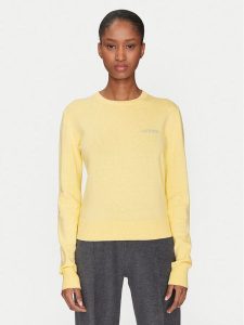2NDDAY Sweter Lance 2252340408 Żółty Regular Fit. Żółte swetry klasyczne 2NDDAY, s, z bawełny, bez kołnierzyka. Za 259,99 zł.