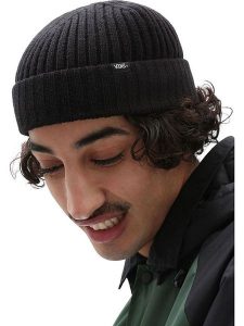 Vans Czapka beanie w kolorze czarnym rozmiar: onesize. Czarne czapki Vans, bez wzorów, z materiału. Za 110,55 zł.