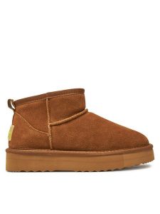 Pepe Jeans Śniegowce PLS50536 Brązowy. Brązowe botki Pepe Jeans, z jeansu, bez obcasa, bez zapięcia. Za 229,99 zł.