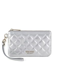 Nine West Torebka LILLA1 Srebrny. Szare torebki klasyczne Nine West, bez wzorów, z tworzywa sztucznego, bez dodatków. Za 99,99 zł.
