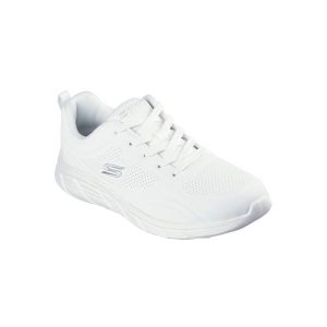Buty SKECHERS BOBS B FLEX LO COOL EASE Biały. Białe buty trekkingowe Skechers, z syntetyku, bez zapięcia. Za 242,99 zł.