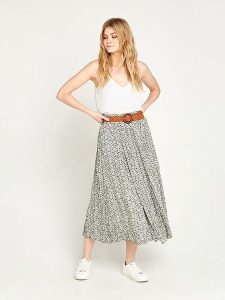 Apricot Spódnica w kolorze khaki rozmiar: XXL. Brązowe spódnice Apricot, na co dzień, xxl, bez wzorów, ze skóry, maxi. Za 78,84 zł.