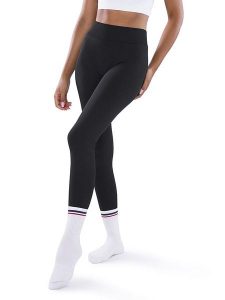 Athleas Legginsy sportowe "Ania" w kolorze czarnym rozmiar: M/L. Czarne legginsy Athleas, bez wzorów, z materiału, z podwyższonym stanem. Za 158,84 zł.