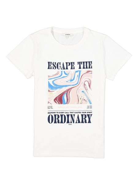 Garcia Koszulka w kolorze białym rozmiar: XL. Białe bluzki Garcia, xl, bez wzorów, z bawełny, bez kołnierzyka, bez ramiączek. Za 43,78 zł.