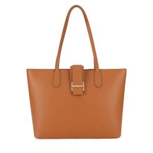 Torebka GINO ROSSI. Brązowe shopper bag Gino Rossi, bez wzorów, bez dodatków. Za 279,99 zł.
