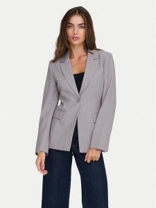 ONLY Marynarka Raven 15357457 Szary Slim Fit. Szare marynarki i żakiety ONLY, bez wzorów, z syntetyku. Za 229,99 zł.