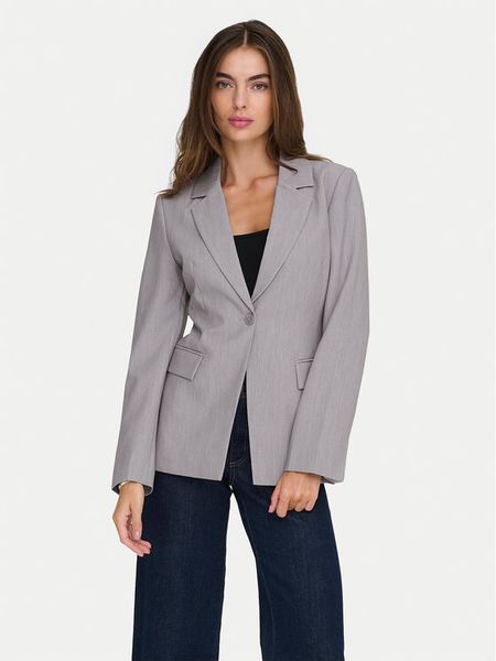 ONLY Marynarka Raven 15357457 Szary Slim Fit. Szare marynarki i żakiety ONLY, bez wzorów, z syntetyku. Za 189,99 zł.