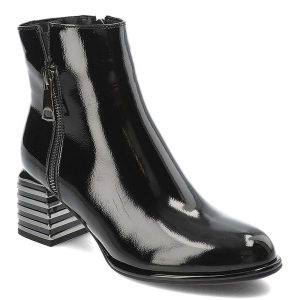 Czarne Botki S.Barski Eleganckie Obuwie Damskie Zapinane Na Suwak. Czarne botki S.BARSKI, bez wzorów, z jeansu, bez obcasa, na obcasie, bez zapięcia. Za 239,00 zł.