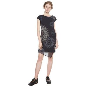 Desigual Sukienka Dla Kobiet Sandra Negro 18Wwvw33 2000 (Rozmiar 42). Sukienki marki Desigual. Za 418,00 zł.