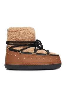 DeeZee Śniegowce JC4328 Brązowy. Brązowe buty zimowe DeeZee, z materiału, bez obcasa, bez zapięcia. Za 199,99 zł.