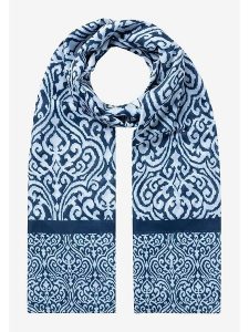 More & More Szal w kolorze biało-niebieskim - 180 x 70 cm rozmiar: onesize. Białe szaliki More & More, bez wzorów, z materiału. Za 48,73 zł.