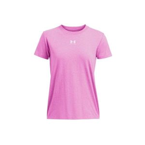Koszulka damska Under Armour Rival Core SS. Czerwone koszulki sportowe Under Armour, bez wzorów, bez ramiączek. Za 79,99 zł.