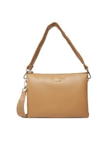 MEXX Torebka C-MEXX-CR-003-08 Beżowy. Brązowe torebki klasyczne Mexx, bez wzorów, z materiału, bez dodatków. Za 139,99 zł.