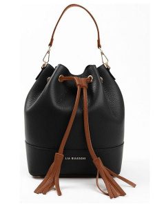 Lia Biassoni Skórzana torebka "Ancinale" w kolorze czarnym - 25 x 27 x 17 cm rozmiar: onesize. Czarne torebki klasyczne Lia Biassoni, bez wzorów, z materiału, bez dodatków. Za 260,99 zł.