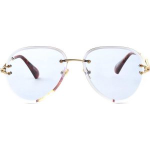 Ciemnoniebieskie Okulary Legibly. Okulary przeciwsłoneczne marki Born2be. Za 39,99 zł.