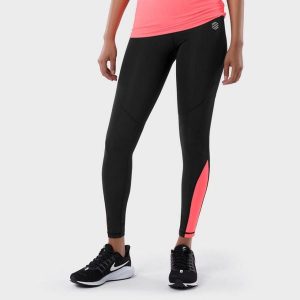 Kobieta Fitness Legginsy sportowe ze średnim stanem Xtra SIROKO Czarny. Czarne legginsy SIROKO, bez wzorów. Za 123,85 zł.
