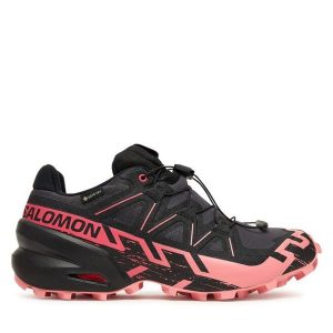 Buty do biegania Salomon. Szare buty sportowe Salomon, bez wzorów, z gore-texu, bez zapięcia, do biegania, salomon speedcross, gore-tex. Za 479,99 zł.
