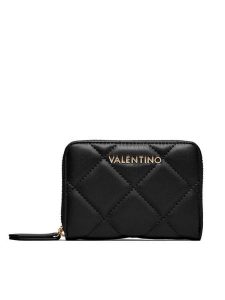 Valentino Portfel Ocarina VPS3KK137R Czarny. Czarne portfele Valentino, bez wzorów, ze skóry. Za 159,99 zł.
