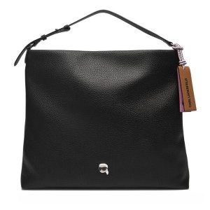 Torebka KARL LAGERFELD. Czarne torebki klasyczne KARL LAGERFELD, bez wzorów, bez dodatków. Za 649,99 zł.