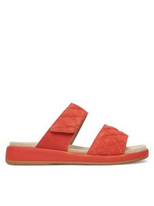 Caprice Klapki 9-27204-44 Pomarańczowy. Brązowe klapki Caprice, bez wzorów, ze skóry, bez obcasa. Za 150,99 zł.
