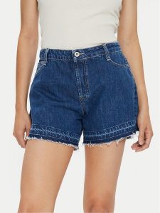 Please Szorty jeansowe D0KHEH0NPF Granatowy Relaxed Fit. Niebieskie szorty Please, bez wzorów, z bawełny. Za 239,99 zł.