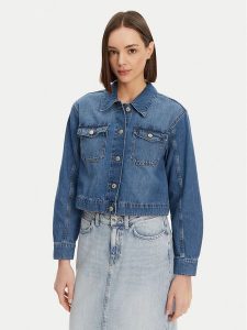 ONLY Kurtka jeansowa Lumi 15339977 Niebieski Regular Fit. Niebieskie kurtki ONLY, m, bez wzorów, z bawełny, bez kaptura. Za 99,99 zł.