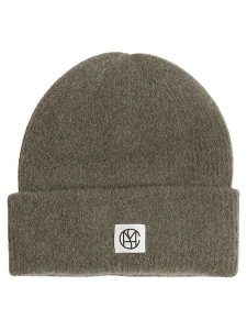 MOSS COPENHAGEN Czapka w kolorze khaki rozmiar: onesize. Brązowe czapki Moss Copenhagen, bez wzorów, z wełny. Za 110,29 zł.